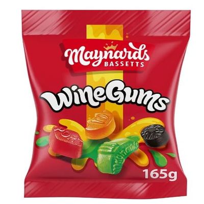 3 x Maynards Bassetts Wine Gums 165g Delicious Tasty And Twisty Treat Gift Hamper For Birthday,Christmas Sold By Kidzbuzz