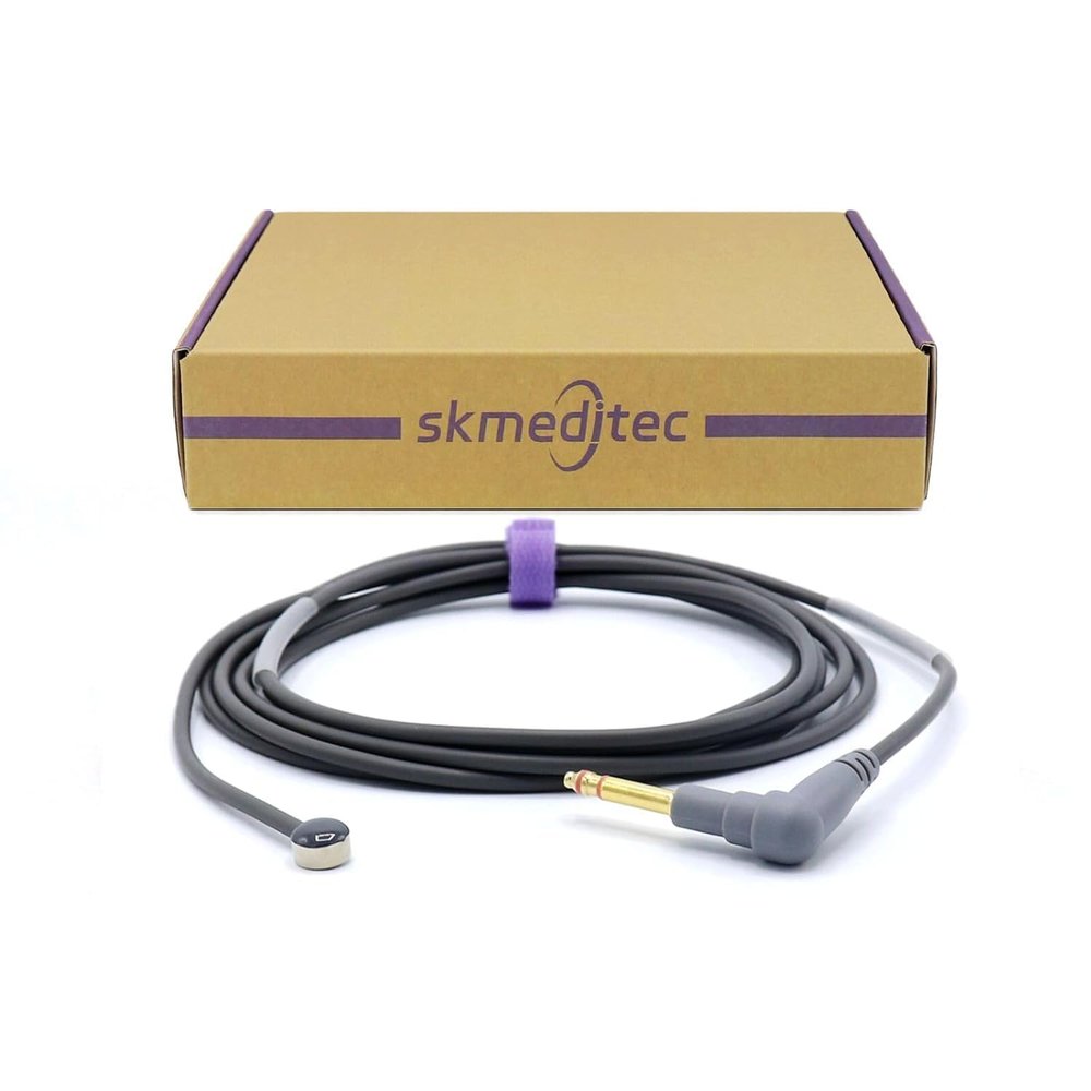 skmeditec Compatible with Fisher & Paykel Reusable Temperature Probe, 8.2FT Skin Sensor Cable with MonoPlug Connector