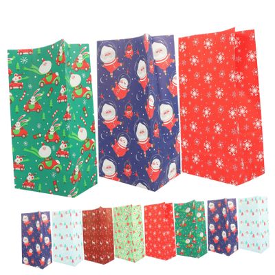 Toyvian Christmas Wrapping Bags Paper Sweets Boxes Christmas Candy Box for Holiday Party