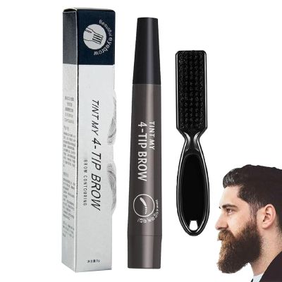 Beard Filler - Makeup for Beard Filler , Hair Pencil, Beard Filler for Men, Long Lasting Coverage Beard Makeup, Enhancing Beard Jomewory