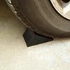 Agashi Curb Ramp, 2 Pack Rubber Wheel Chocks, Stair Buffer Ramp, for Most Tyre Sizes, Non Slip Base Chocks, Helps to Fix the Wheels view 2