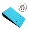 Agashi Rubber Curb Ramp, Heavy Duty Threshold Kerb Ramp for Loading Dock Bike Vehicle Warehouse Driveway Sidewalk Wheelchair, High 10-20Cm/Blue, Black/50 * 80 * 15Cm view 2
