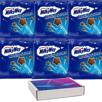 06 x Milky Way Magic Stars 33g with VIMIX Gift Box - Milk chocolate Stars