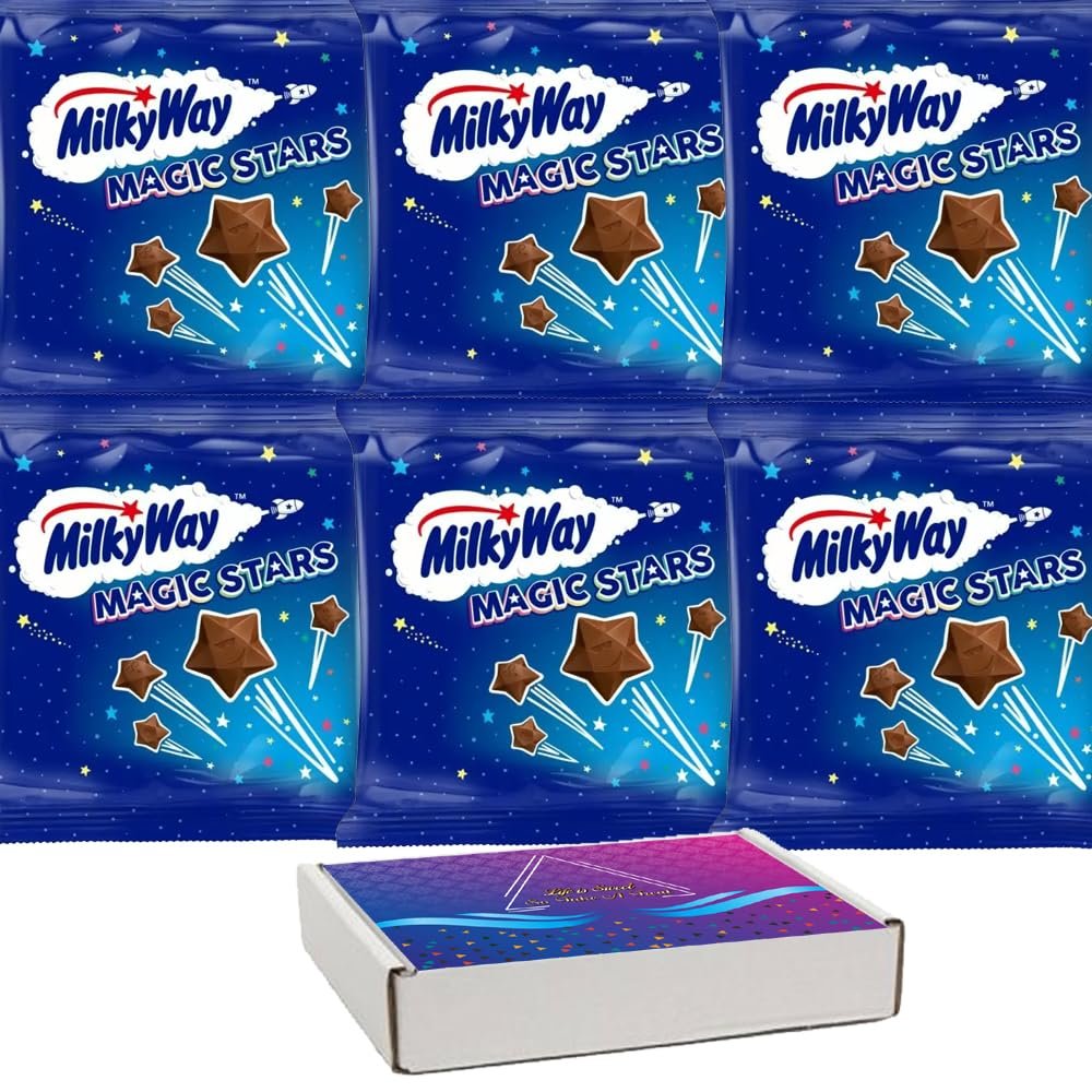 06 x Milky Way Magic Stars 33g with VIMIX Gift Box - Milk chocolate Stars