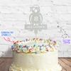 Cakeshop Cake Decoration Pack | Parrot Pirate Premium Double Sided Glitter Card Cake Topper Sign & 25g Party Pack of Cake Sugar Sprinkles | Custom Name & Age Cake Decorations (Light Silver) view 3