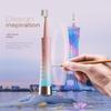 AJELU Pink & Blue Gradient Rechargeable Sonic Electric Toothbrush for Adults, 5 Modes with Smart Timer, 8 Replacement Brush Heads Soft Bristles, High Vibration, Perfect for Home, Travel, Gift view 4