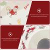 Ciieeo 4 Rolls Christmas Pattern Toilet Paper Decorative Toilet Paper for Bathroom Tissue Xmas Patterns for Home Office Use view 4