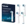 Beurer TB 30/50 Replacement Toothbrush Heads for Electric Toothbrush, Oral-B Compatible Brush Heads, Clean, Pack of 4, White Replacement Brushes view 1