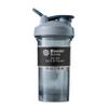 BlenderBottle Shaker Bottle Pro Series Perfect for Protein Shakes and Pre Workout, 24-Ounce, Full-Color Grey view 1