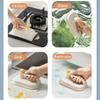 Casiler Kitchen Cleaning Brush Replaceable Disposable Magic Cloth with Handle Cleaning Cloth Wipes Portable Tableware Cleaning Rags view 2