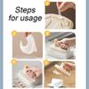 Casiler Kitchen Cleaning Brush Replaceable Disposable Magic Cloth with Handle Cleaning Cloth Wipes Portable Tableware Cleaning Rags view 3