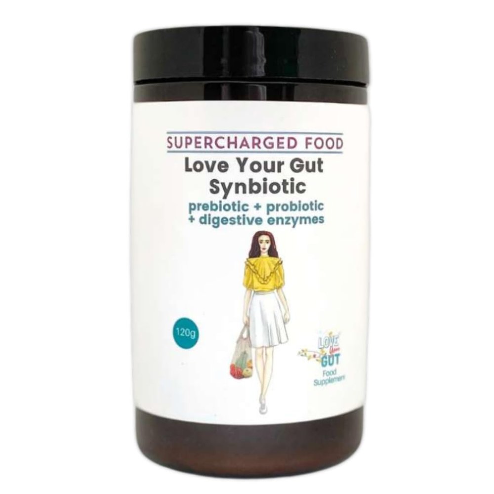 Love Your Gut Synbiotic Probiotic + Prebiotic Blend | Gut Health Supplement | Supports Digestion & Immunity | by Lee Holmes, Supercharged Food UK