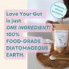 Love Your Gut Diatomaceous Earth Capsules  120 Pills  Pure Food Grade Silica for Gut Cleanse & Detox  High in Iron for Energy & Tiredness  Formulated by Clinical Nutritionist Lee Holmes view 3