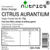 Nutrics Citrus AURANTIUM Bitter Orange Powder 75g Pure No Additives - Suitable for Vegan Vegetarians view 2
