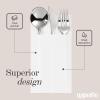 100-Pack Disposable Napkins With Pocket For Flatware, White Napkins Paper For Wedding, Dinner Or Party, Built-In Pocket For Silverware, Prefolded view 3