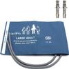 Universal NIBP Cuff with BP12 Connector for Large Adult, 33-47 cm Reusable Dual Tube PU Replacement BP Cuff with Inner Airbag for Blood Pressure Monitor Machine view 1