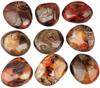1 PC Irregular Polished Banded Agate Palm Stones Worry Stones Pebble Crystal view 2