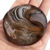 1 PC Irregular Polished Banded Agate Palm Stones Worry Stones Pebble Crystal view 4