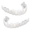 2 Pairs Fake Teeth,Upper & Lower Teeth Veneers Snap on Teeth Veneers Fake Teeth Smile Braces Cover The Imperfect Teeth, Make White Tooth Beautiful Neatr view 1