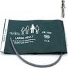 Universal NIBP Cuff with BP12 Connector for Large Adult, 33-47 cm Reusable Single Tube Nylon Replacement BP Cuff with Inner Airbag for Blood Pressure Monitor Machine view 1