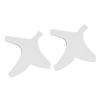 Barber Shaping Tool with Beard Guide Template Mustache Stencil, Portable Design for Self Grooming and Perfect Contours with Barber Pencil (White) view 3