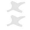 Barber Shaping Tool with Beard Guide Template Mustache Stencil, Portable Design for Self Grooming and Perfect Contours with Barber Pencil (White) view 4
