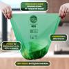 Compost Bags 1.3 Gallon,100 Count,Compostable Small Trash Bags for Kitchen Countertop Compost Bin 0.75, 1,1.2, 1.3Gallon,ASTM D6400, US BPI and Europe OK compost HOME certified view 2