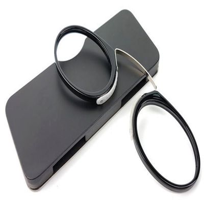 Armless Reading Glasses, Legless Nose Clip Reading Glasses, Reading Glasses with Universal Pod Case for Men And Women