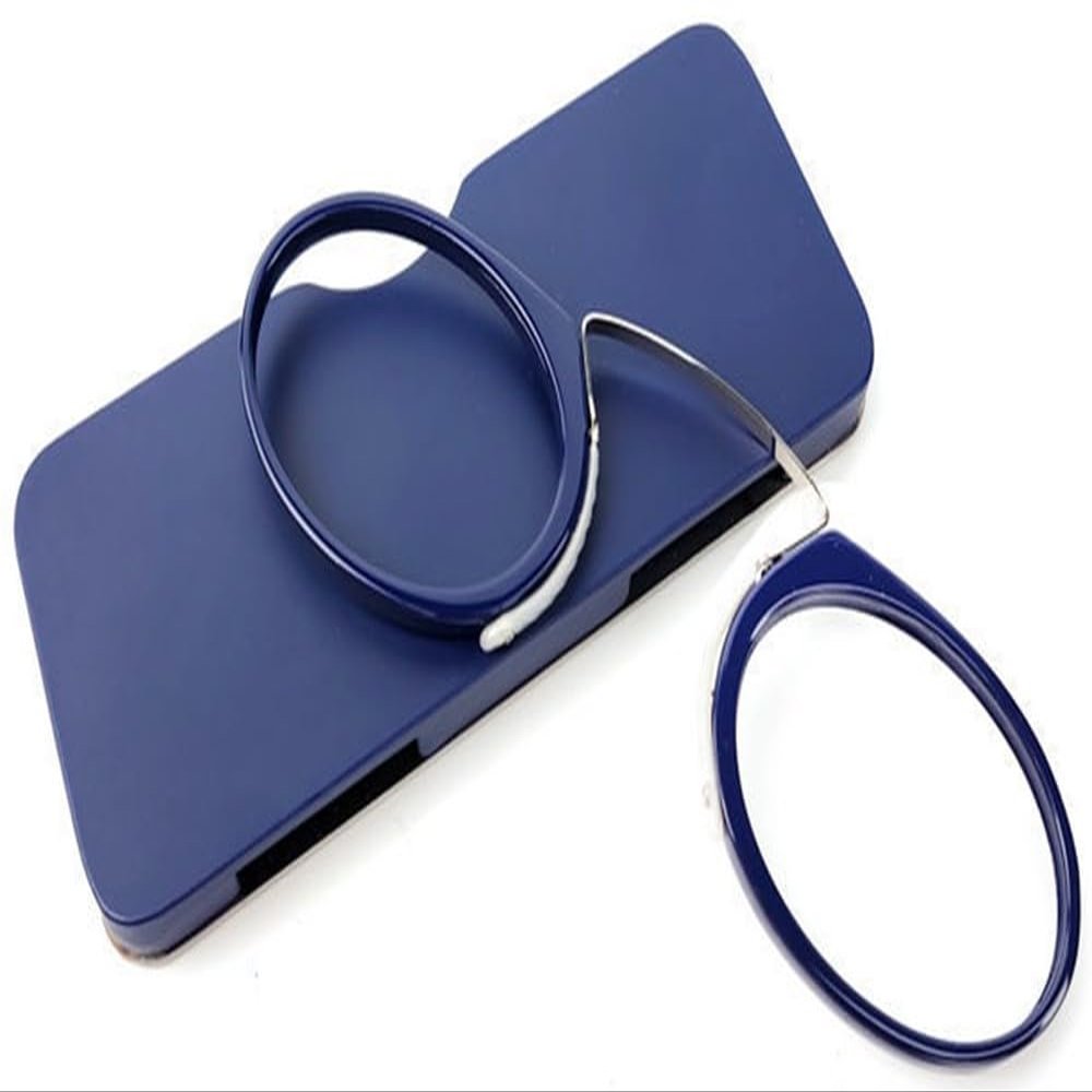 Armless Reading Glasses, Legless Nose Clip Reading Glasses, Reading Glasses with Universal Pod Case for Men And Women