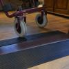 Agashi Threshold Ramp, Rubber Cuttable Wheelchair Ramp, Non-Slip Solid Rubber Threshold Ramp for Doorways,Driveways,Bathroom,Scooter/90 * 8 * 0.8Cm view 4