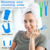 Aster 4 Pcs Dental Floss Holder, Reusable Flosser Picks, Interdental Toothpick Flossers Reusable Floss Handle Holder for Oral Teeth Clearing, Adults and Kids Dental Tools, Blue & Green view 4