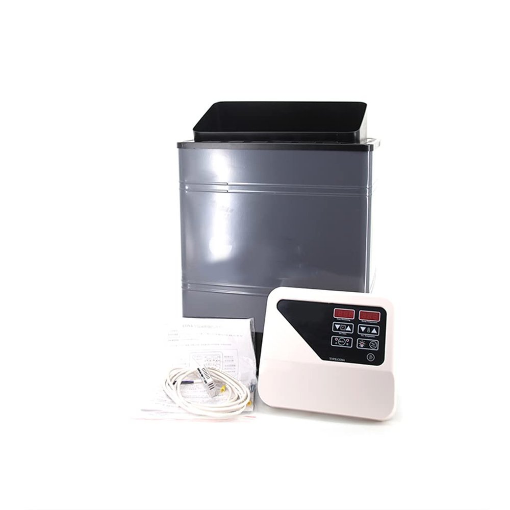 Home Sauna,Sauna Heater Set Sauna Stove 30 To 110 C External Control 3-9KW SPA Electric Sauna Oven Stainless Steel Dry Steam Bath Thermostat Sauna Oven Cooker for 9-14M3 Room Home