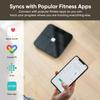 Wyze Scale for Body Weight, Digital Bathroom Smart Scale for Body Fat, BMI, and Heart Rate, 12 Body Composition Analyzer with App, Bluetooth, 400 lb - Black view 4