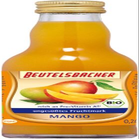 BEUTELSBACHER: Fruit Pulp Mango 0.2 L Including 15 Cent Deposit
