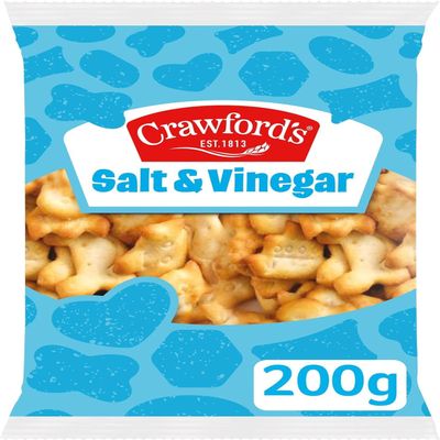 Crawford's Salt & Vinegar Nibbles 200g Flavour Savoury - 4 Pack in a Premier Life Store Box