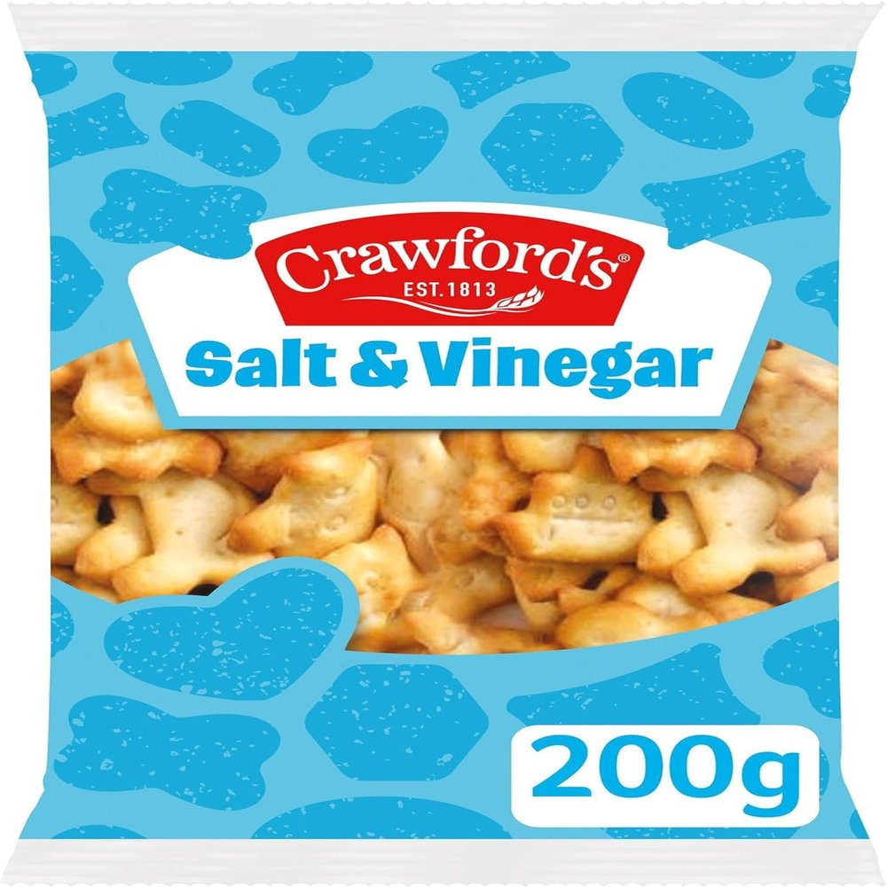 Crawford's Salt & Vinegar Nibbles 200g Flavour Savoury - 4 Pack in a Premier Life Store Box