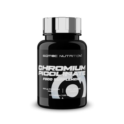 Scitec Nutrition Chromium Picolinate - Essential Mineral for Macronutrient Metabolism and Healthy Blood Glucose - Yeast-Free Vegetarian Formula - Science-Backed Support, 100 Tablets