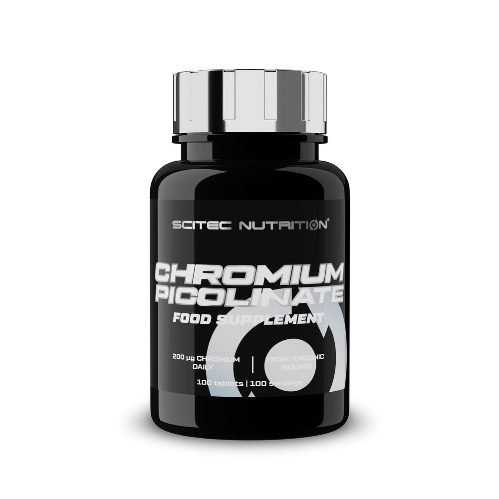 Scitec Nutrition Chromium Picolinate - Essential Mineral for Macronutrient Metabolism and Healthy Blood Glucose - Yeast-Free Vegetarian Formula - Science-Backed Support, 100 Tablets