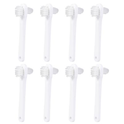 JECOMPRIS Toothbrush Set 8pcs Mini Double-Sided Braces Cleaning Brush Portable Cleansing Tool