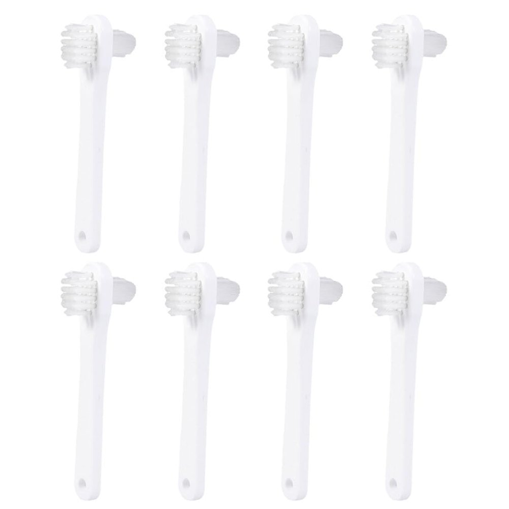 JECOMPRIS Toothbrush Set 8pcs Mini Double-Sided Braces Cleaning Brush Portable Cleansing Tool