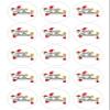 15 Pre-Cut Merry Christmas Party Edible Wafer Paper Cocktail Drinks Champagne Prosecco Toppers Decorations - 5cm circles view 2