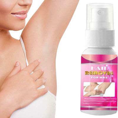 100% All Natural Permanent Hair Removal Spray, Non-Irritating & Painless Hair Removal for Men and Women, for Arm, Underarm, Legs 30ml (Women)