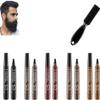 Elmyse Beard Filling Pen,Waterproof Beard Filling Pen Kit,Long Lasting Coverage Beard Pencil Filler for Men Black,Shape & Define Your Beard (Mixed 5pcs) view 1