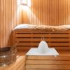 Healeved Sauna Cap Pad Thickened Felt Sauna Hat Kit Absorbent Felt Bathing Hat for Home Spa Bathroom Use view 3