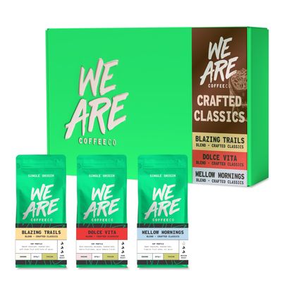 We Are Coffee Co - Crafted Classic Blends Coffee Beans Collection Series | 3 x 227g Whole Bean | Assorted Roast Selection | 100% Arabica | Freshly Roasted in the UK