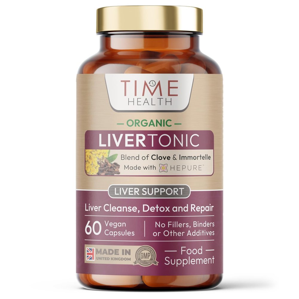 Organic Liver Tonic - Advanced Liver Cleanse, Detox & Repair - 60 Capsules - Made with Hepure - Natural Formula - UK Made Supplement - GMP Standards - Zero Additives