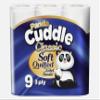 Panda Cuddle Classic Soft Quilted Toilet Rolls- Super Quality 3 Ply Toilet Tissue Roll Provide Ultimate Quilted Comfort. (1 Pack of 9Rolls) view 1