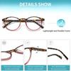 AIKLLY 4 Pack Reading Glasses Blue Light Blocking Round Eyeglasses Colorful Lightweight Readers with Spring Hinges for Men Women 1.75 view 4