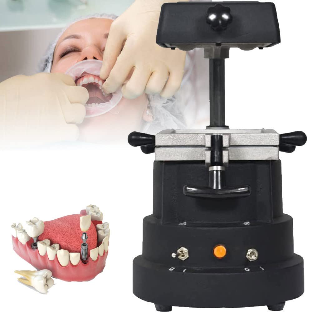 Orthodontic Retainer Dental Vacuum Forming Machine | Lab Heat Thermoforming Motor Equipment for Dental Laminating | 220V Dental Laminating Machine
