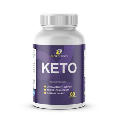 Rapid Results Keto - Natural Ingredients Support for Men & Women - 60 Capsules